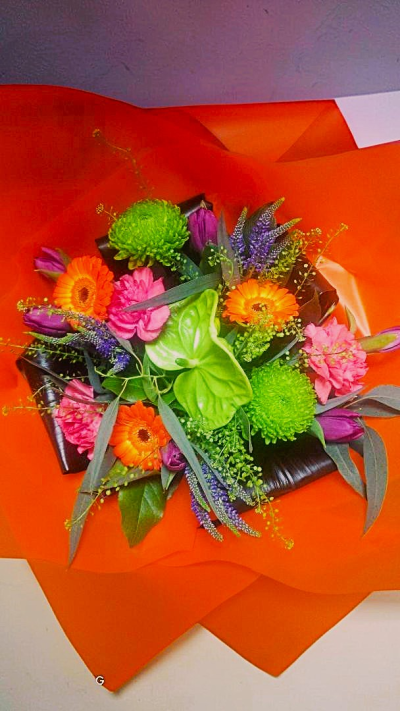 Funky Fun - A funky and fun vibrant bouquet.  A beautiful splash of colour.