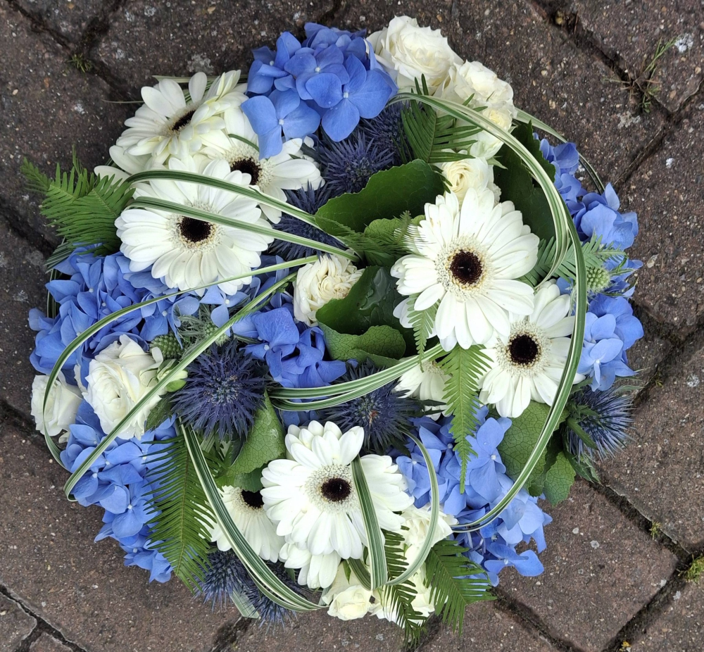 Blue & White Posy