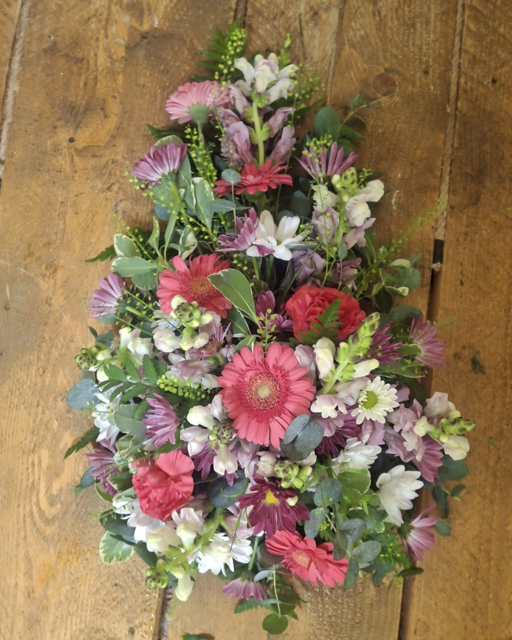 Single Ended Spray Pink Flowers